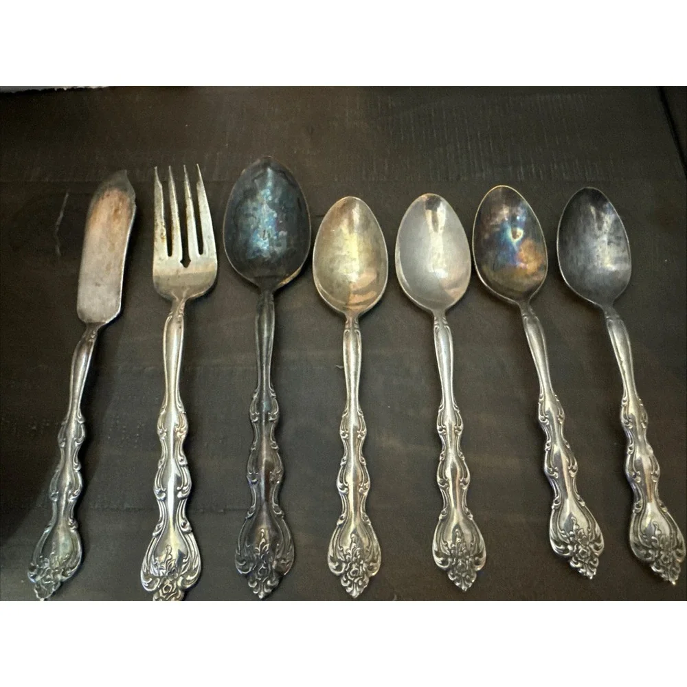 International INTERLUDE Silver Plate 1971 Silverware Flatware Mixed Set Of 7